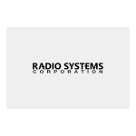 Radio Systems Millenium-D Installation And Operation Manual