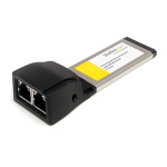 StarTech Express Card Gigabit Ethernet Network Card Instruction manual