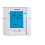 SIEMENS RDF302 Flash-Mount Room Thermometer Instruction manual