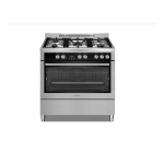 Ariston CP90510MFIXAUS 90cm Freestanding Electric Oven/Gas Hob Instruction manual