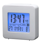 Denver REC-34WHITE Digital radiocontrolled alarm clock Anv&auml;ndarmanual