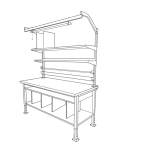 Uline H-7630,H-7631 Packing Station Guide d'installation