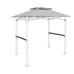 Hampton Bay G40C 8 ft. x 5 ft. Khaki Instant Canopy Pop Up Grill Gazebo Use and care guide