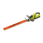RYOBI RY40660VNM 40V HP BRUSHLESS WHISPER SERIES 26" HEDGE TRIMMER KIT Operator&rsquo;s manual
