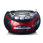 Lenco SCD-430RD Portable radio, CD/MP3, Casette Player Owner's Manual