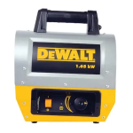 Dewalt DXH165 Electric Forced-Air Heater Instruction manual