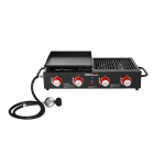 Royal Gourmet GD4002T 4-Burner Portable Propane Tailgater Grill Griddle Combo Instructions