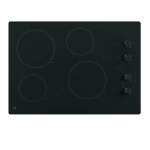 GE JEP5030STSS 30" Built-In knob Control Electric Cooktop Installation instructions