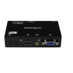 StarTech.com VS221VGA2HD 2x1 HDMI + VGA to HDMI Converter Switch Owner's Manual