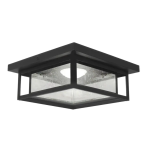 HOME DECORATORS COLLECTION FLS-06005-DEL Mauvo Canyon LED Outdoor Flushmount Light Use and care guide
