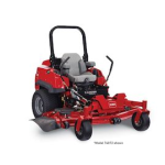 Toro Z Master Professional 7000 Series Riding Mower, With 132cm TURBO FORCE Rear Discharge Mower Riding Product Operator's Manual