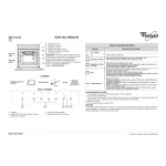 Whirlpool AKP 353/01 WH Oven Program Chart