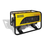 Wacker Neuson GV5600A Portable Generator Manual de usuario