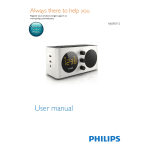 Philips Clock Radio AJ6000/05 User manual