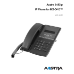 Aastra 7433ip, 7434ip Quick Reference Manual