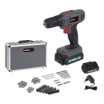 Powerplus POWESET1 DRILL/SCREWDRIVER 18V LI-ION 2BATT 153ACC Bedienungsanleitung