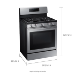 Samsung NX58R5601SS 5 Burners 5.8-cu ft Self-cleaning Convection Freestanding Gas Range Use and Care Guide