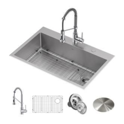 KRAUS KHT410-33-KPF-1610SFSMB Loften All-in-One Dual Mount Drop-In ...