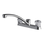 Ultra Faucets UF20300 “Classic Collection” Two-Handle Kitchen Faucet Specifications