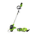 Greenworks 2101602 40-Volt Max 12-in Straight Cordless String Trimmer Operating Guide