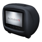 Rosen Dual Mutimedia Headrest Replacement Entertainment System Instruction manual