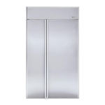 GE Monogram Refrigerator Side-by-Side Built-In Refrigerators Owner`s manual