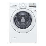 LG WM3400CW 4.5-cu ft High Efficiency Stackable Front-Load Washer ENERGY STAR Dimensions Guide