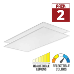 Lithonia Lighting CPX2X440L40KNODIMCP2 2-Pack 4-ft x 2-ft Cool White LED Panel Light Installation Manual