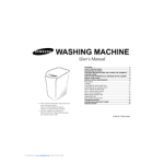 Samsung WA10R3 User Manual