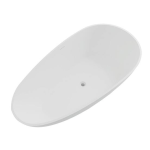 JimsMaison KL0JN2022032908 59 in. Stone Resin Flatbottom Solid Surface Freestanding Soaking Bathtub 仕様