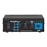 Pyle PCAU33 audio amplifier Specification