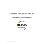 Oasis OASIS Ci 10, OASIS Ci 21 Installation Instructions Manual
