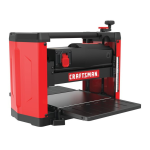 Craftsman CMEW320 15 Amp Benchtop Thickness Planer Instruction manual