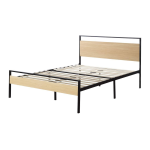 Brookside BS0001MWBTTNA Nora Natural Twin Metal and Wood Platform Bed Frame Use and Care Manual