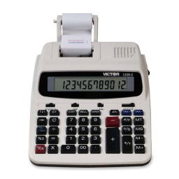 Victor 1228-2 Calculator Quick Start Guide | Manualzz