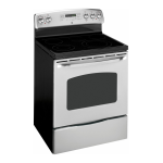 GE Profile PS968TPWW Profile 4.1 cu. ft. Slide-In Electric Range with Self-Cleaning Convection Oven in White Operating instructions