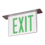 Chloride Edge-Glo Edge-Lit LED Exit Sign Install instructions