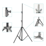 MOUNTDOG MOUNTDOG Photo Backdrop Stand Kit 10x6.5ft Background Stand Support System Background Support Equipment Installation Manual