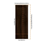 JELD-WEN LOWOLJW241600011 24 x 80 MODA PMP 1023 Rustic Slab Door Installation instructions