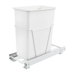 Rev-A-Shelf 19.25 in. H x 9.5 in. W x 22 in. D Single 30 Qt. Pull-Out White Waste Containers Installation instructions