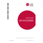 LG LMX420ZMW Manuel utilisateur