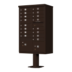 Florence 1570-12SDAF 62 in. Aluminum Cluster Box unit Mailbox Specification