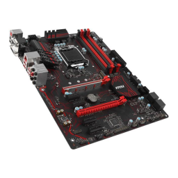 MSI Z270 GAMING PLUS Guide Rapide + IA | Manualzz