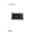 Lamona LAM7200 Wall Mounted 38cm Stainless Steel Microwave User and Installation Manual