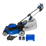 Kobalt KLMS 2524A-03 24-Volt Brushless 20-in Self-propelled Cordless Electric Lawn Mower 5 Ah Manual