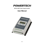 Powertech MP3741 20A MPPT Solar Charge Controller Owner's Manual