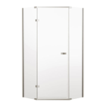 Delta 422061 35-7/8 in. x 35-7/8 in. x 71-7/8 in. Semi-Frameless Hinged Neo-Angle Shower Enclosure Specification