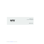 NPG NSD-3937HFB User manual