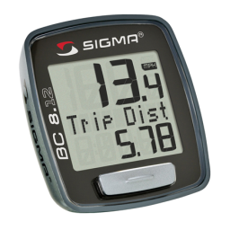 SIGMA SPORT BC 8.12 ATS, BC 8.12, BC 5.12 Brugermanual | Manualzz