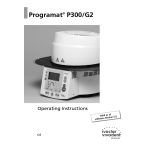 Ivoclar Vivadent Programat P300/G2 Operating Instructions Manual